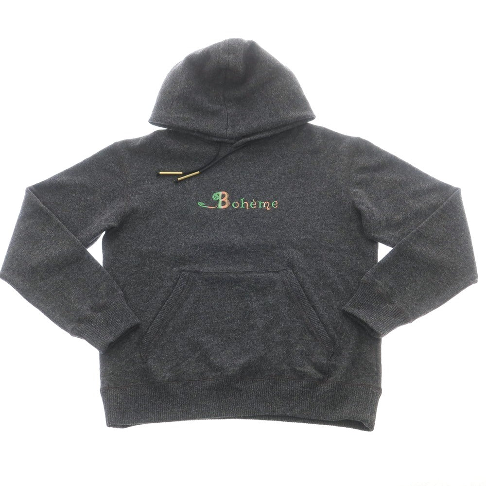 【中古】マンド Mando ウールカシミヤ プルオーバー ニット パーカー チャコール【 1 】【 状態ランクA 】【 メンズ 】