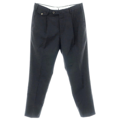 【中古】ピーティートリノ PT TORINO TECHNO WASHABLE WOOL ストレッチ ポリエステルウール ドレススラックスパンツ チャコール【 48 】【 状態ランクB 】【 メンズ 】