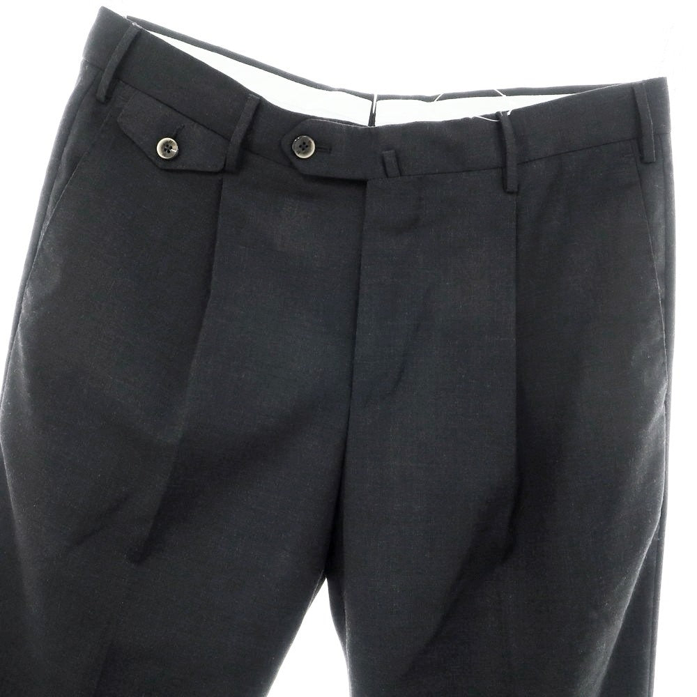 【中古】ピーティートリノ PT TORINO TECHNO WASHABLE WOOL ストレッチ ポリエステルウール ドレススラックスパンツ チャコール【 48 】【 状態ランクB 】【 メンズ 】