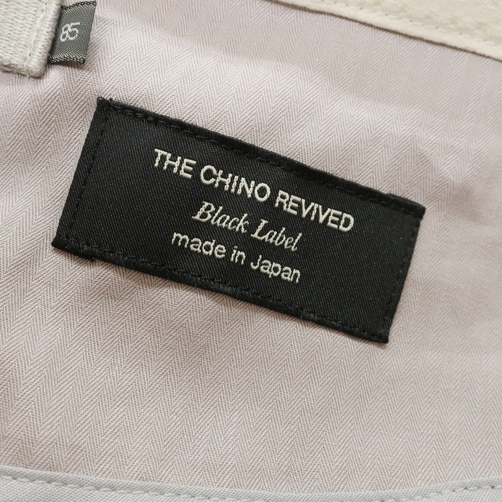 【中古】ザ チノ リヴァイブド THE CHINO REVIVED コットン ポリエステル シアサッカー チェック カジュアルスラックスパンツ ライトベージュ系【 サイズ85 】【 状態ランクA 】【 メンズ 】 [EPD]