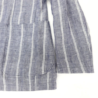 【中古】タリアトーレ TAGLIATORE リネン ストライプ テーラードジャケット ブルー【 46 】【 状態ランクA 】【 メンズ 】