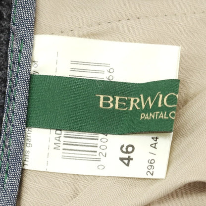 【中古】ベルウィッチ BERWICH ウール イージースラックスパンツ ダークグレー【 46 】【 状態ランクA 】【 メンズ 】
