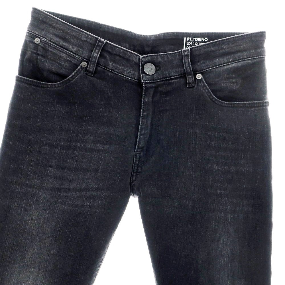 【中古】ピーティートリノ デニム PT TORINO DENIM SWING ストレッチ コットンレーヨンポリエステル デニムパンツ ブラック【 30 】【 状態ランクB 】【 メンズ 】