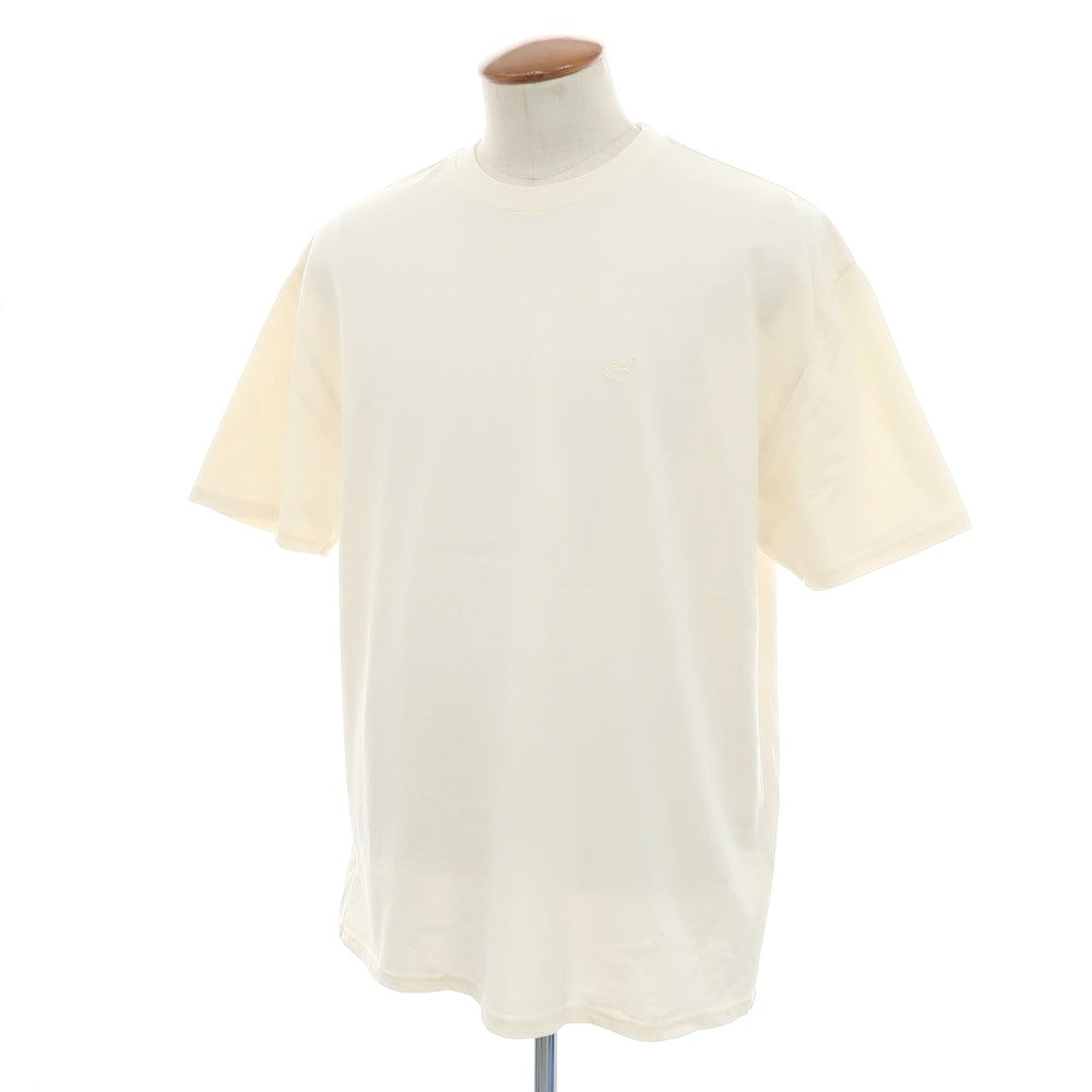 【中古】サタデーズ ニューヨークシティ Saturdays NYC コットン クルーネック 半袖Ｔシャツ アイボリー系【サイズM】【 状態ランクB 】【 メンズ 】[EPD]