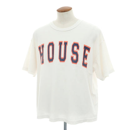 【中古】イズネス is-ness コットン オーバーサイズ クルーネック 半袖Ｔシャツ ホワイト【 F 】【 状態ランクD 】【 メンズ 】