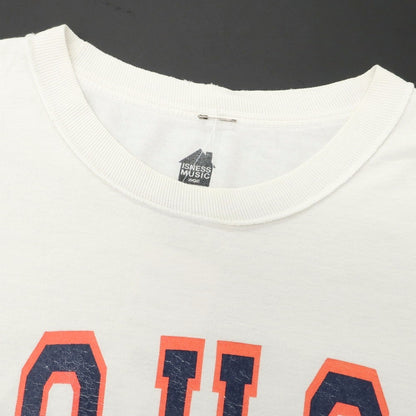 【中古】イズネス is-ness コットン オーバーサイズ クルーネック 半袖Ｔシャツ ホワイト【 F 】【 状態ランクD 】【 メンズ 】