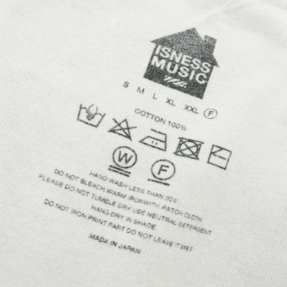 【中古】イズネス is-ness コットン オーバーサイズ クルーネック 半袖Ｔシャツ ホワイト【 F 】【 状態ランクD 】【 メンズ 】