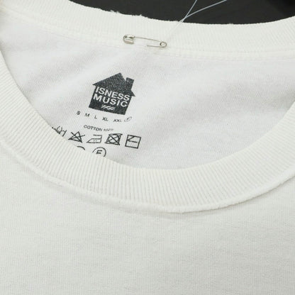 【中古】イズネス is-ness コットン オーバーサイズ クルーネック 半袖Ｔシャツ ホワイト【 F 】【 状態ランクD 】【 メンズ 】