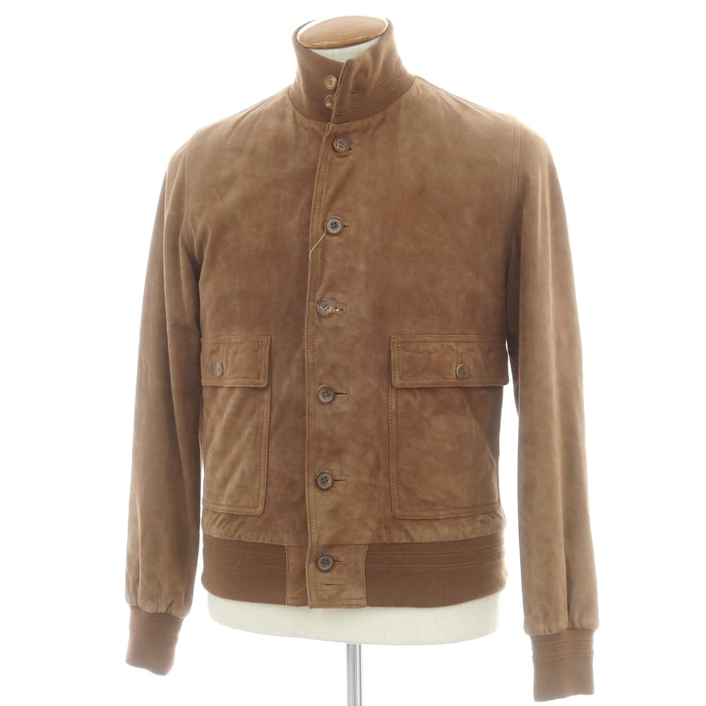 【中古】ヴァルスタリーノ VALSTARINO ゴートスキンスエード ヴァルスタリーノブルゾン ブラウン【 46 】【 状態ランクB 】【 メンズ 】