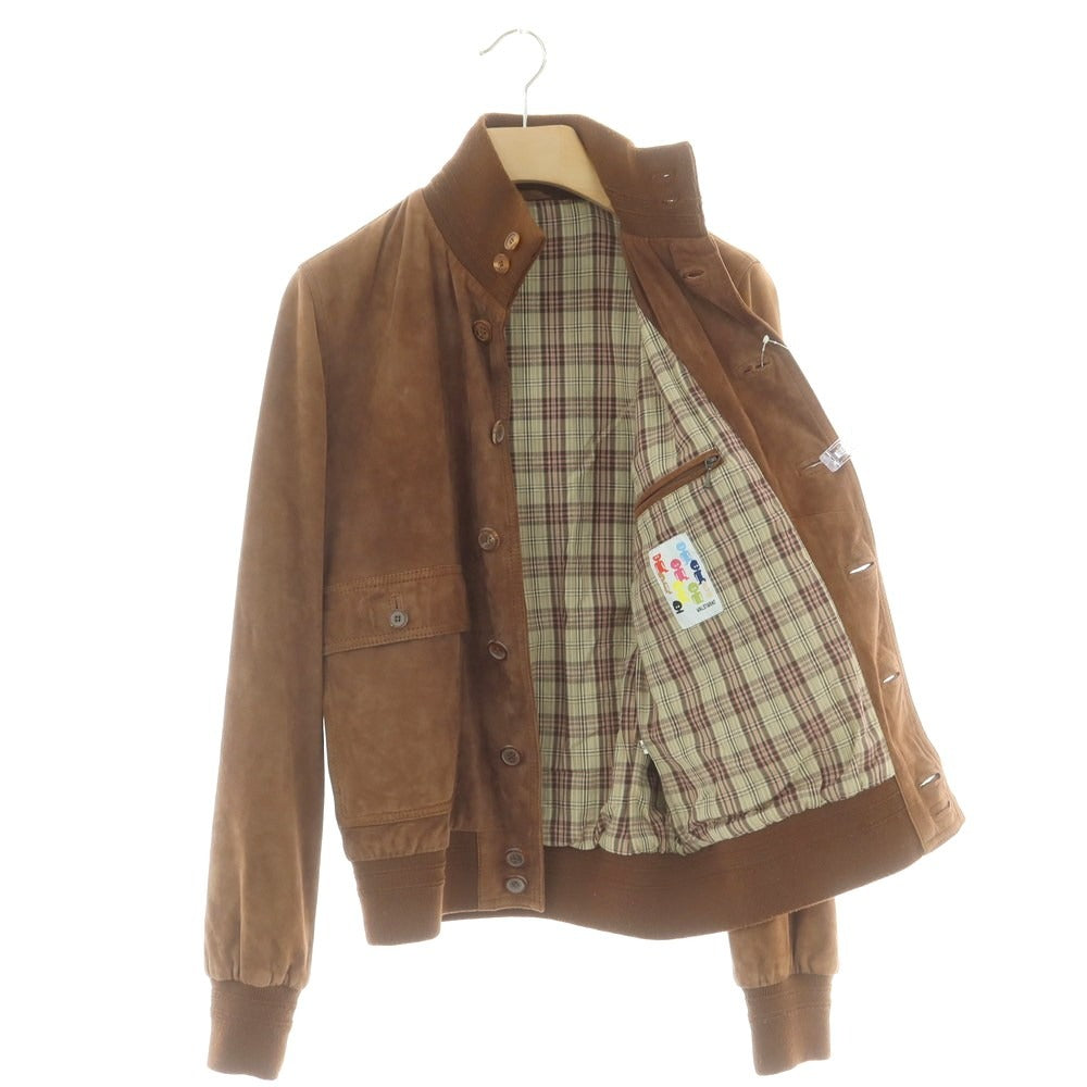 【中古】ヴァルスタリーノ VALSTARINO ゴートスキンスエード ヴァルスタリーノブルゾン ブラウン【 46 】【 状態ランクB 】【 メンズ 】