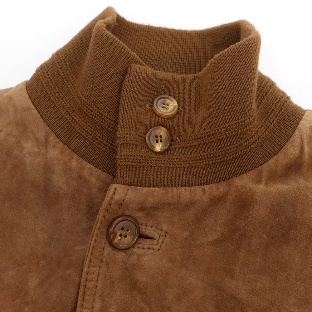 【中古】ヴァルスタリーノ VALSTARINO ゴートスキンスエード ヴァルスタリーノブルゾン ブラウン【 46 】【 状態ランクB 】【 メンズ 】