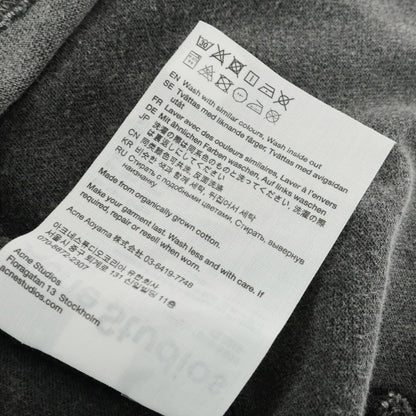 【中古】アクネストゥディオズ ACNE STUDIOS 2025年春夏 コットン クルーネック 半袖Ｔシャツ フェイテッドブラック【 XL 】【 状態ランクB 】【 メンズ 】