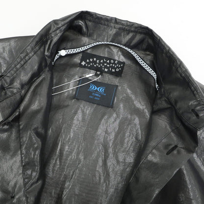 【中古】【未使用】アンリアレイジ ANREALAGE 2025年春夏 WINDPROOF ORGANDY SHIRTS ポリエステル カジュアルシャツ ブラック【 46 】【 状態ランクS 】【 メンズ 】