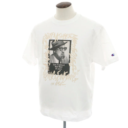 【中古】チャンピオン Champion × YOICHIRO UCHIDA  2025年春夏 コットン クルーネック 半袖Ｔシャツ ホワイト【 L 】【 状態ランクA 】【 メンズ 】