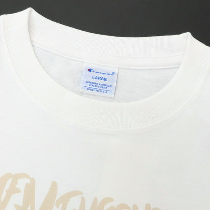 【中古】チャンピオン Champion × YOICHIRO UCHIDA  2025年春夏 コットン クルーネック 半袖Ｔシャツ ホワイト【 L 】【 状態ランクA 】【 メンズ 】