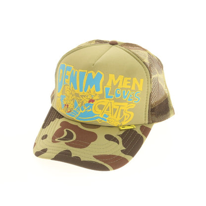 【中古】キャピタル KAPITAL ポリエステル キャップ カーキxブラウン【 F 】【 状態ランクA 】【 メンズ 】