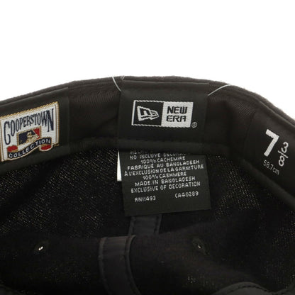 【中古】ラルフローレン パープルレーベル RalphLauren Collection Purple Label × NEW ERA カシミヤ キャップ ブラック【 7 3/8 】【 状態ランクA 】【 メンズ 】