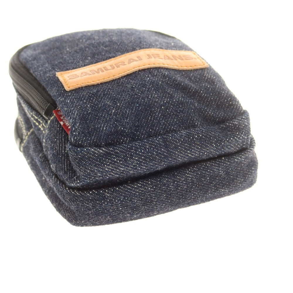 【中古】サムライ ジーンズ SAMURAI JEANS デニム ベルト ポーチ ネイビー【 状態ランクB 】【 メンズ 】