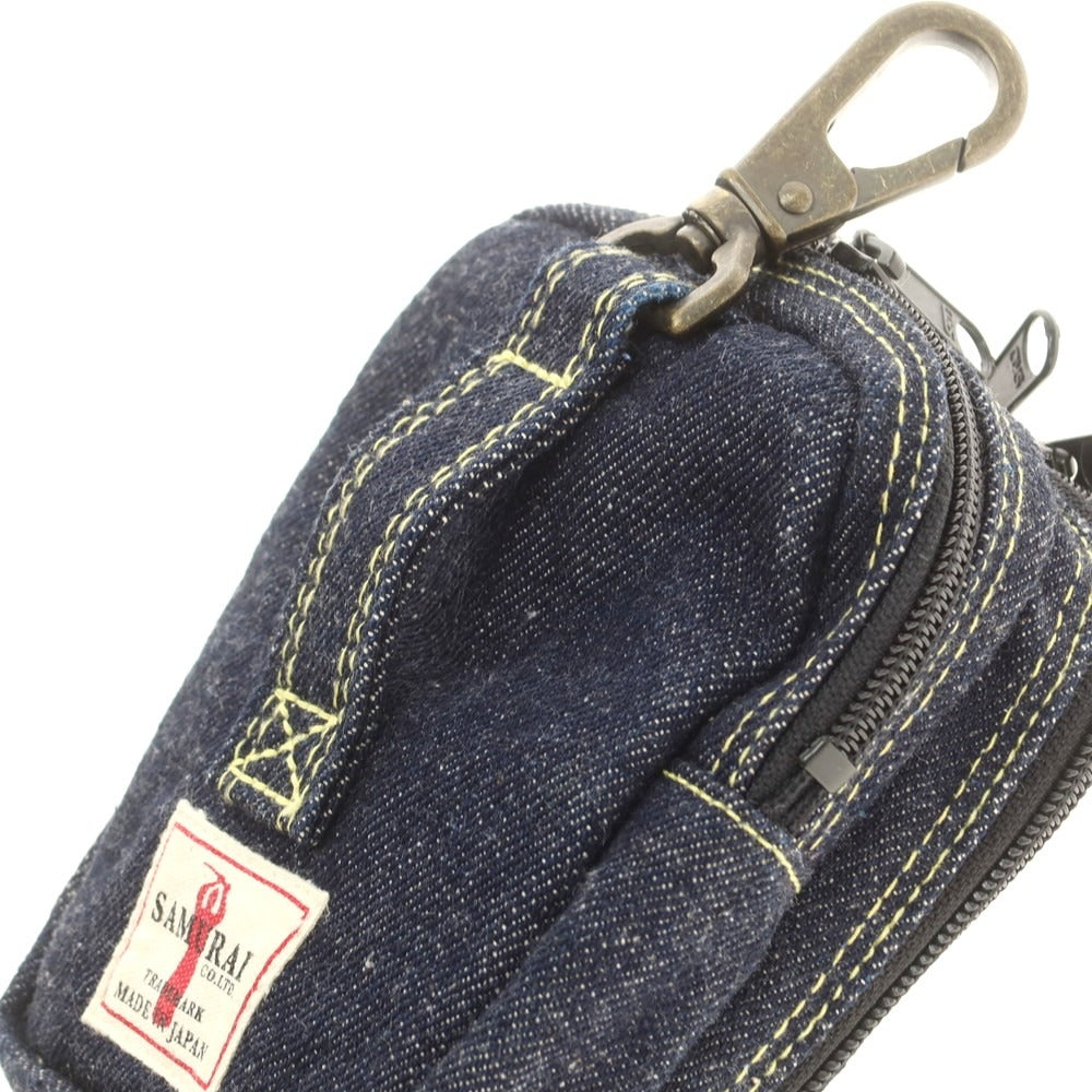 【中古】サムライ ジーンズ SAMURAI JEANS デニム ベルト ポーチ ネイビー【 状態ランクB 】【 メンズ 】