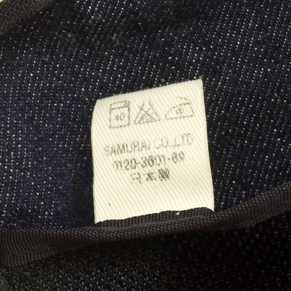 【中古】サムライ ジーンズ SAMURAI JEANS デニム ベルト ポーチ ネイビー【 状態ランクB 】【 メンズ 】