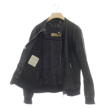 【中古】ジョルジオブラット GIORGIO BRATO パンチング ラムレザー ライダースジャケット ブラック【 50 】【 状態ランクC 】【 メンズ 】