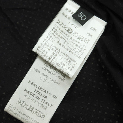 【中古】ジョルジオブラット GIORGIO BRATO パンチング ラムレザー ライダースジャケット ブラック【 50 】【 状態ランクC 】【 メンズ 】