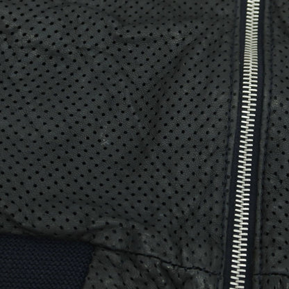 【中古】ジョルジオブラット GIORGIO BRATO パンチング ラムレザー ライダースジャケット ブラック【 50 】【 状態ランクC 】【 メンズ 】