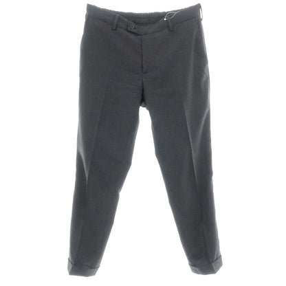 【中古】ラルディーニ LARDINI ストレッチ ポリエステルウール イージースラックスパンツ チャコール【 48 】【 状態ランクD 】【 メンズ 】