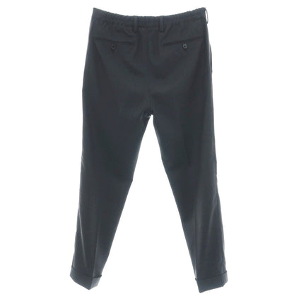 【中古】ラルディーニ LARDINI ストレッチ ポリエステルウール イージースラックスパンツ チャコール【 48 】【 状態ランクD 】【 メンズ 】