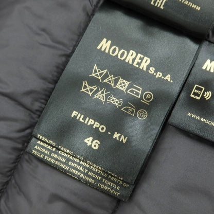 【中古】ムーレー MOORER FILIPPO ストレッチナイロン ダウンジャケット ブラック【 46 】【 状態ランクB 】【 メンズ 】