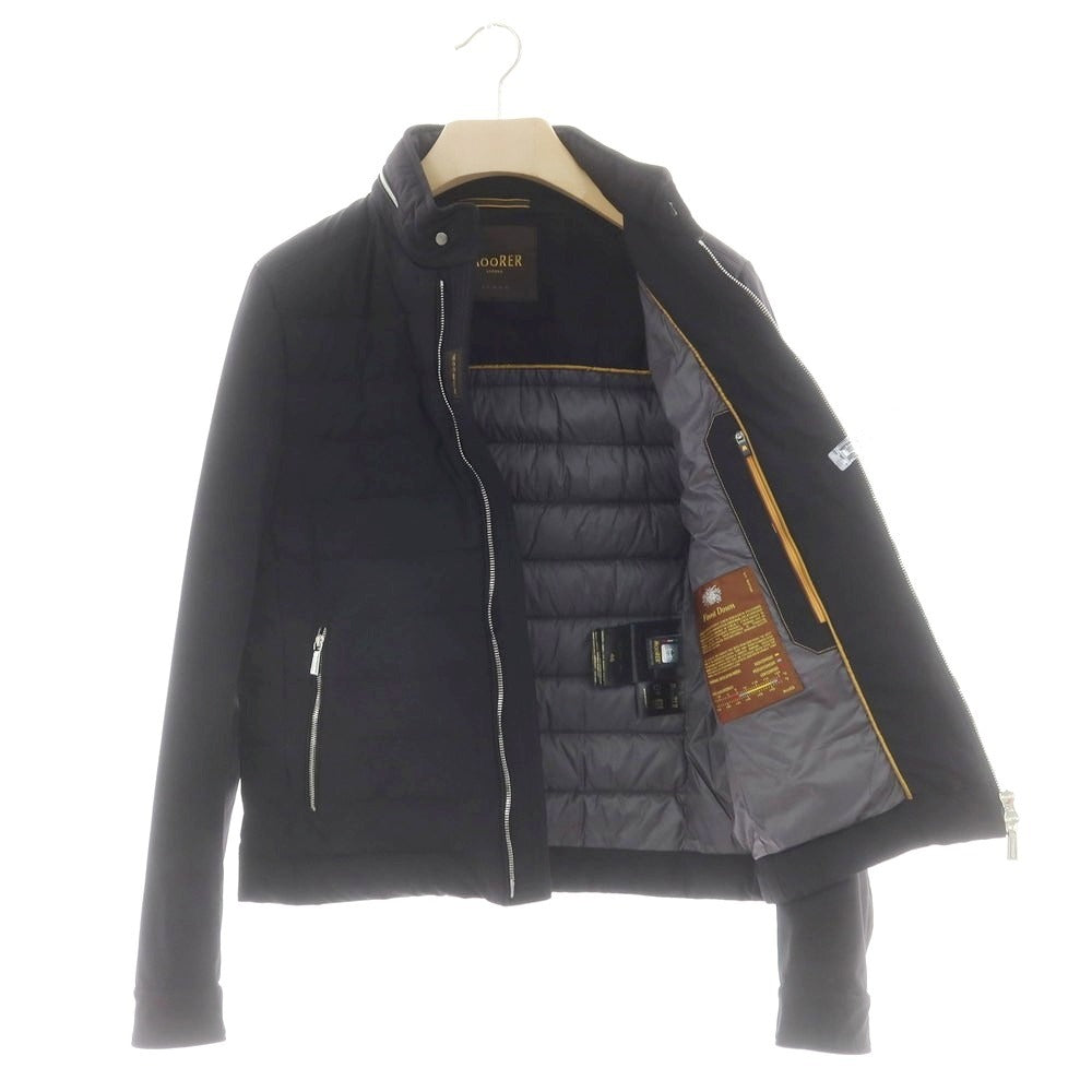 【中古】ムーレー MOORER FILIPPO ストレッチナイロン ダウンジャケット ブラック【 46 】【 状態ランクB 】【 メンズ 】
