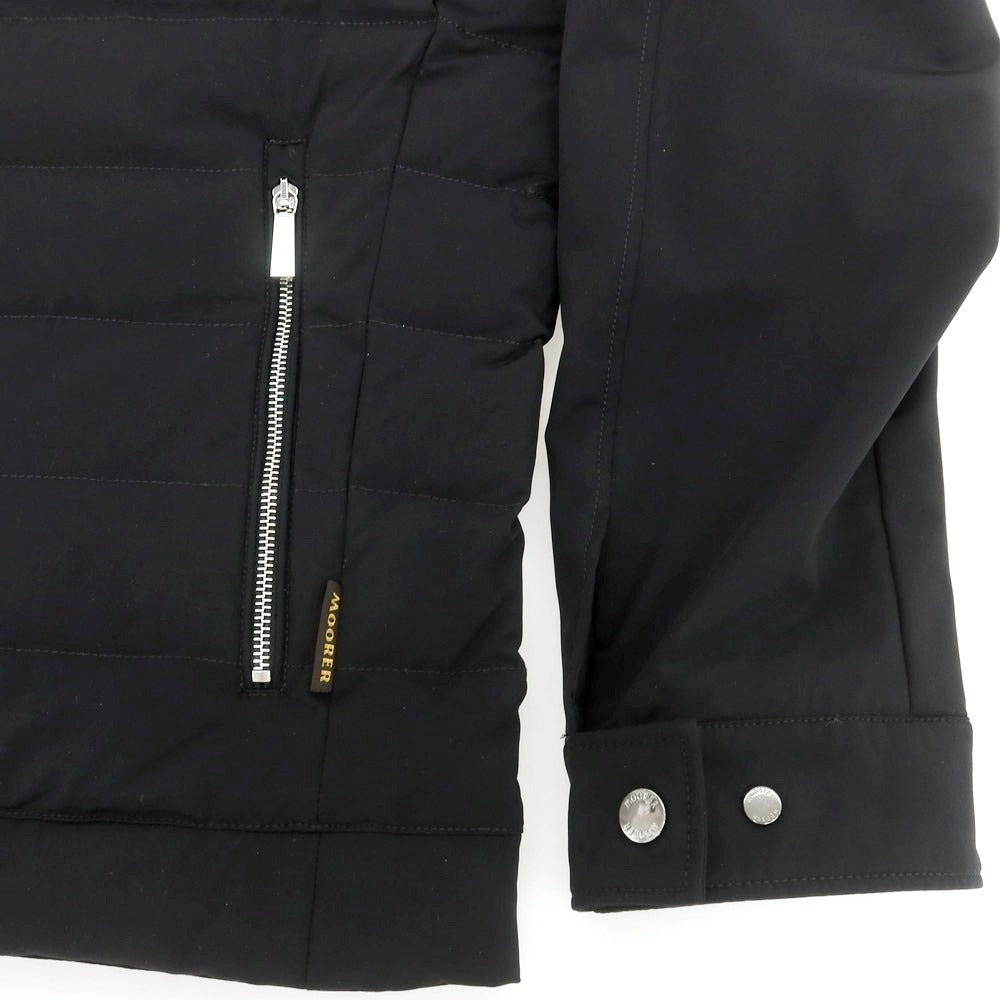 【中古】ムーレー MOORER FILIPPO ストレッチナイロン ダウンジャケット ブラック【 46 】【 状態ランクB 】【 メンズ 】