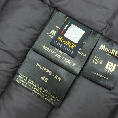 【中古】ムーレー MOORER FILIPPO ストレッチナイロン ダウンジャケット ブラック【 46 】【 状態ランクB 】【 メンズ 】