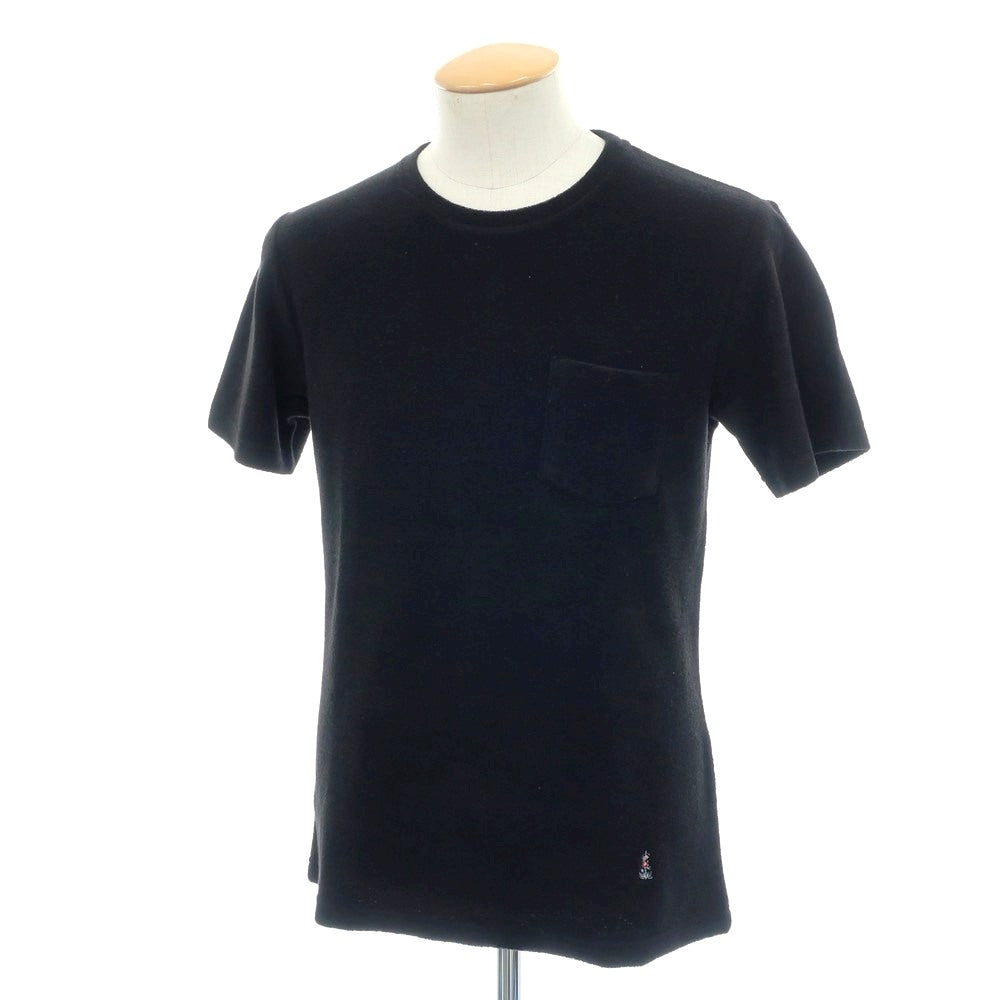 【中古】ギローバー GUY ROVER コットン パイル クルーネック ポケット 半袖Ｔシャツ ブラック【 S 】【 状態ランクA 】【 メンズ 】