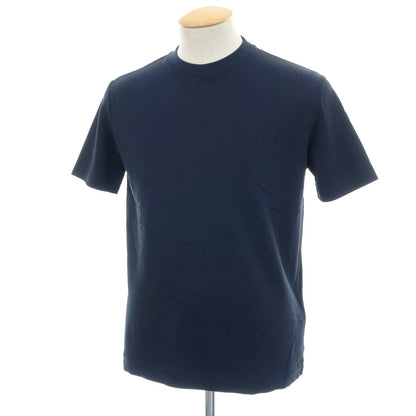 【中古】【未使用】スリードッツ three dots BEAMS別注 コットン クルーネック 半袖Ｔシャツ ネイビー【 S 】【 状態ランクS 】【 メンズ 】