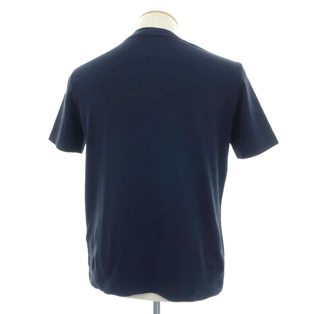 【中古】【未使用】スリードッツ three dots BEAMS別注 コットン クルーネック 半袖Ｔシャツ ネイビー【 S 】【 状態ランクS 】【 メンズ 】