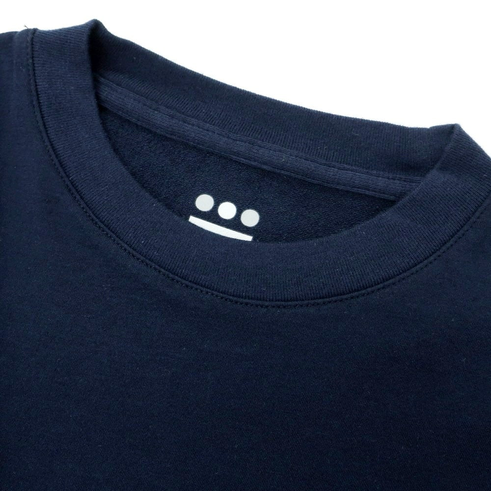 【中古】【未使用】スリードッツ three dots BEAMS別注 コットン クルーネック 半袖Ｔシャツ ネイビー【 S 】【 状態ランクS 】【 メンズ 】