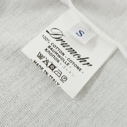 【中古】【未使用】ドルモア DRUMOHR コットン Uネック タンクトップ ホワイト【 S 】【 状態ランクS 】【 メンズ 】