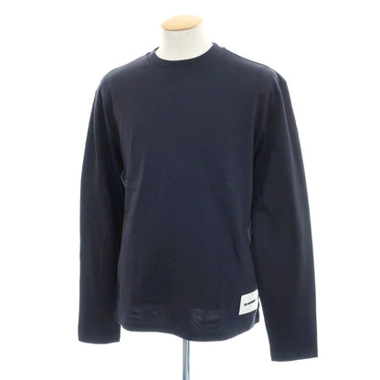 【中古】ジルサンダー JIL SANDER 3枚セット オーガニックコットン クルーネック 長袖Ｔシャツ グレイッシュネイビー系【 S 】【 状態ランクB 】【 メンズ 】