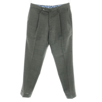 【中古】ピーティートリノ PT TORINO TECHNO WASHABLE WOOL ストレッチ ポリエステルウール ドレススラックスパンツ ミディアムグレー【 46 】【 状態ランクA 】【 メンズ 】