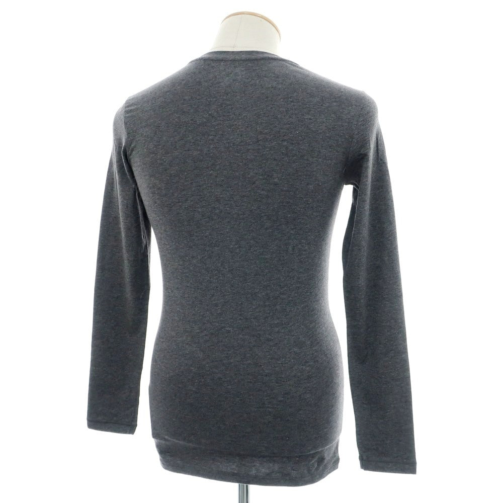 【中古】【未使用】エンポリオ アルマーニ EMPORIO ARMANI UNDERWEAR ストレッチ コットン クルーネック 長袖Ｔシャツ グレー【 S 】【 状態ランクS 】【 メンズ 】