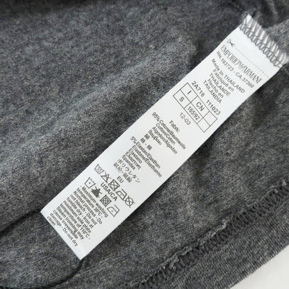 【中古】【未使用】エンポリオ アルマーニ EMPORIO ARMANI UNDERWEAR ストレッチ コットン クルーネック 長袖Ｔシャツ グレー【 S 】【 状態ランクS 】【 メンズ 】