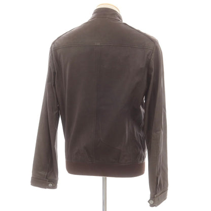 【中古】ルイジボレッリ ラグジュアリーヴィンテージ LUIGIBORRELLI LUXURY VINTAGE レザーブルゾン ダークブラウン【 表記なし（S位） 】【 状態ランクD 】【 メンズ 】