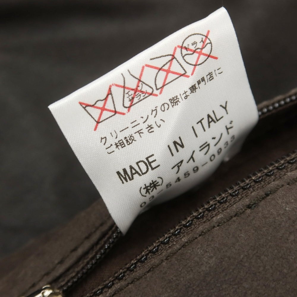 【中古】ルイジボレッリ ラグジュアリーヴィンテージ LUIGIBORRELLI LUXURY VINTAGE レザーブルゾン ダークブラウン【 表記なし（S位） 】【 状態ランクD 】【 メンズ 】