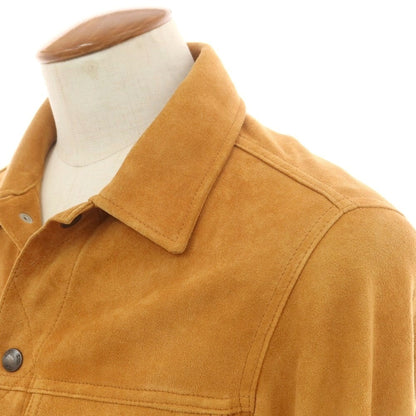 【中古】ハバノス HABANOS シープスエード レザーブルゾン キャメルオレンジ系【 M 】【 状態ランクC 】【 メンズ 】