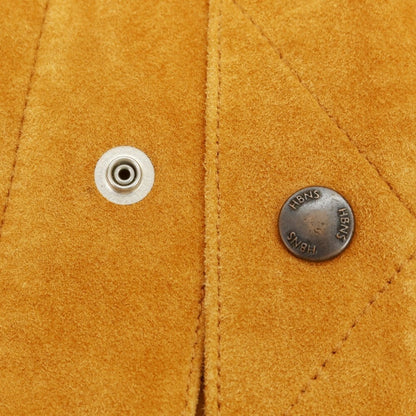 【中古】ハバノス HABANOS シープスエード レザーブルゾン キャメルオレンジ系【 M 】【 状態ランクC 】【 メンズ 】