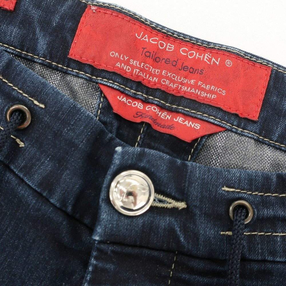 【中古】ヤコブコーエン JACOB COHEN J644 ストレッチ ジーンズ リブデニムパンツ ネイビー【 29 】【 状態ランクB 】【 メンズ 】[EPD]