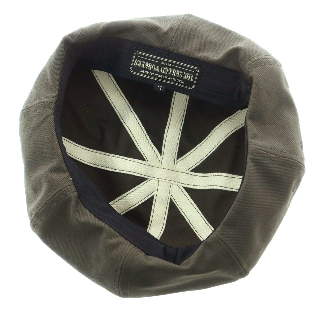 【中古】ザ スキルドワーカーズ The Skilled Workers コットン ベレー帽 オリーブ【 L 】【 状態ランクB 】【 メンズ 】