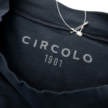 【中古】チルコロ1901 CIRCOLO 1901 ストレッチ コットン ポケット 半袖Ｔシャツ ネイビー【 2XL 】【 状態ランクB 】【 メンズ 】