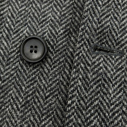 【中古】ルイジ ボレッリ Luigi Borrelli ヘリンボーンウール サファリジャケット グレー系【 44 】【 状態ランクB 】【 メンズ 】